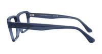 Shiny Blue Emporio Armani EA3206 -54 Rectangle Glasses - Side