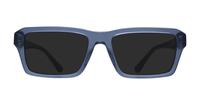 Shiny Blue Emporio Armani EA3206 -54 Rectangle Glasses - Sun