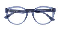 Shiny Transparent Blue Emporio Armani EA3207 Oval Glasses - Flat-lay