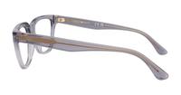 Shiny Transparent Grey Emporio Armani EA3208 Cat-eye Glasses - Side