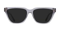 Shiny Transparent Grey Emporio Armani EA3208 Cat-eye Glasses - Sun