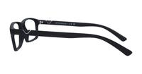 Matte Black Emporio Armani EA3213 Rectangle Glasses - Side