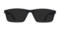 Matte Black Emporio Armani EA3213 Rectangle Glasses - Sun
