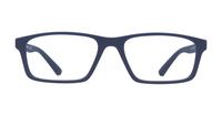 Matte Blue Emporio Armani EA3213 Rectangle Glasses - Front