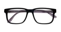 Black Emporio Armani EA3218 Rectangle Glasses - Flat-lay
