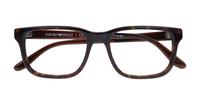 Havana Emporio Armani EA3218 Rectangle Glasses - Flat-lay