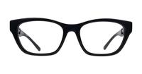 Shiny Black Emporio Armani EA3223U Cat-eye Glasses - Front
