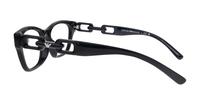 Shiny Black Emporio Armani EA3223U Cat-eye Glasses - Side