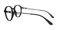 Matte Black Emporio Armani EA3225-52 Round Glasses - Side