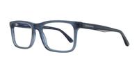 Shiny Blue / Top Smoke Emporio Armani EA3227 Oval Glasses - Angle