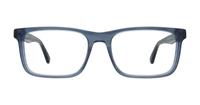 Shiny Blue / Top Smoke Emporio Armani EA3227 Oval Glasses - Front