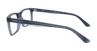 Shiny Blue / Top Smoke Emporio Armani EA3227 Oval Glasses - Side