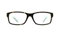 Tortoise / Blue fila 8988 Rectangle Glasses - Front