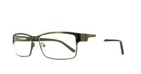 Shiny Gunmetal fila 9654 Oval Glasses - Angle