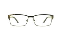 Shiny Gunmetal fila 9654 Oval Glasses - Front