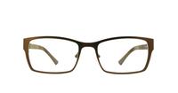 Matt Bronze fila 9684 Rectangle Glasses - Front