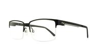 Matt Black fila 9760 Rectangle Glasses - Angle