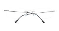 Gunmetal Finelight Chronicle Rectangle Glasses - Flat-lay