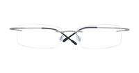Gunmetal Finelight Chronicle Rectangle Glasses - Front