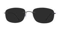 Black Finelight Clover Square Glasses - Sun