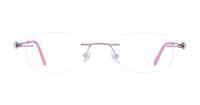 Lighter Lilac Finelight Felicia Rectangle Glasses - Front