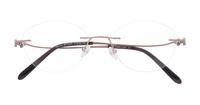 Bronze Finelight Felicity Oval Glasses - Flat-lay
