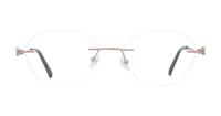 Bronze Finelight Felicity Oval Glasses - Front