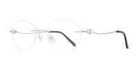 Gold Finelight Felicity Oval Glasses - Angle