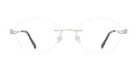 Gold Finelight Felicity Oval Glasses - Front