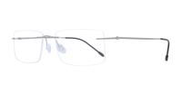 Gunmetal Finelight Guardian Rectangle Glasses - Angle