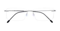Gunmetal Finelight Guardian Rectangle Glasses - Flat-lay