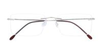 Silver Finelight Guardian Rectangle Glasses - Flat-lay