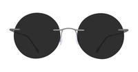 Matte Grey Finelight Ira Round Glasses - Sun