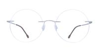 Silver Finelight Ira Round Glasses - Front