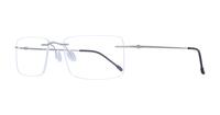 Gunmetal Finelight Jennings Square Glasses - Angle