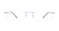 Silver Finelight Remy Square Glasses - Front