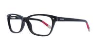 Black / Grey Fossil FOS6003 Rectangle Glasses - Angle