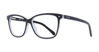 Black / Grey Fossil FOS6011 Wayfarer Glasses - Angle
