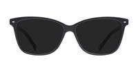 Black / Grey Fossil FOS6011 Wayfarer Glasses - Sun
