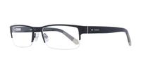 Black Grey Fossil FOS6014 Rectangle Glasses - Angle