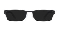 Black Grey Fossil FOS6014 Rectangle Glasses - Sun