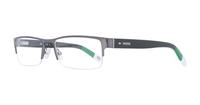 Grey/White Fossil FOS6014 Rectangle Glasses - Angle