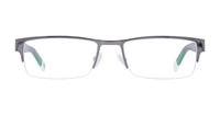 Grey/White Fossil FOS6014 Rectangle Glasses - Front