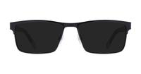 Black Grey Fossil FOS6015 Rectangle Glasses - Sun