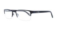 Matt Black Fossil FOS6024 Rectangle Glasses - Angle