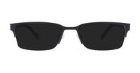 Matt Black Fossil FOS6024 Rectangle Glasses - Sun