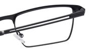 Matte Black Glasses Direct Abraham Square Glasses - Detail