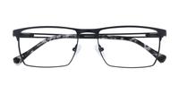 Matte Black Glasses Direct Abraham Square Glasses - Flat-lay
