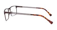 Matte Brown Glasses Direct Abraham Square Glasses - Side