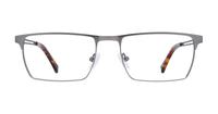 Matte Gunmetal Glasses Direct Abraham Square Glasses - Front